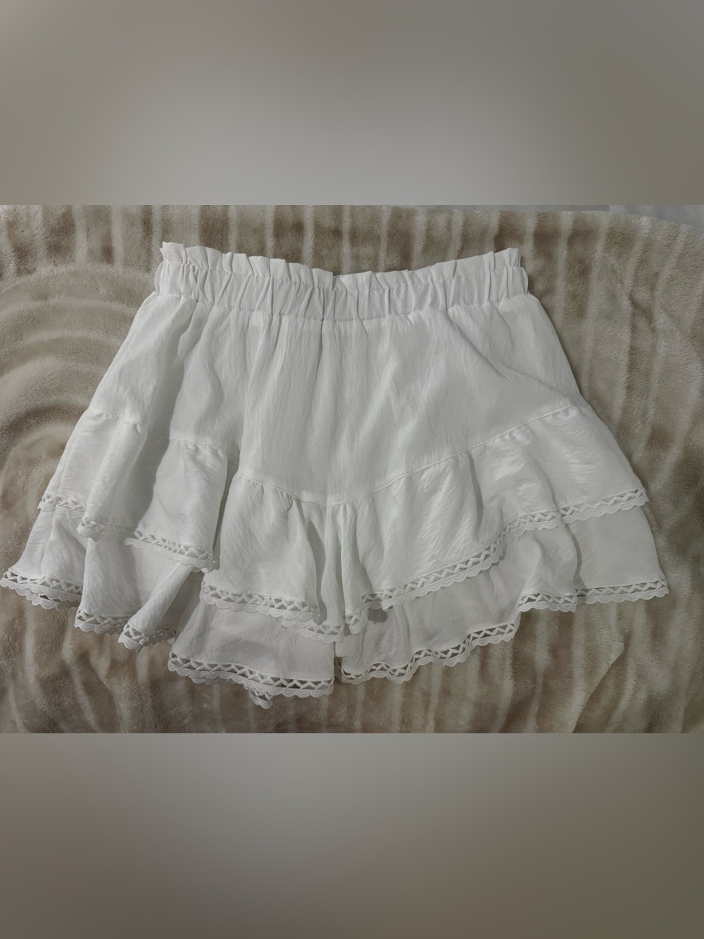2/$25! Tiered flowy skirt w/built in shorts!